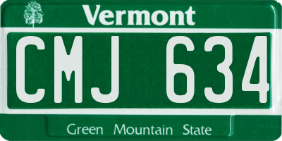 VT license plate CMJ634