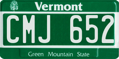 VT license plate CMJ652