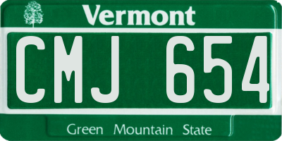 VT license plate CMJ654