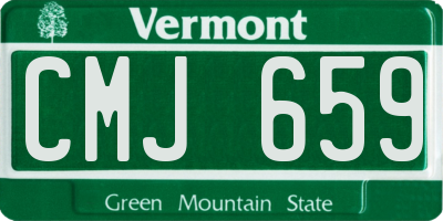 VT license plate CMJ659