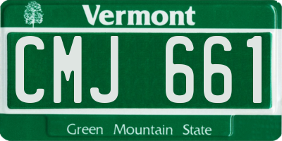 VT license plate CMJ661