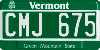 VT license plate CMJ675