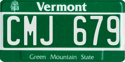 VT license plate CMJ679