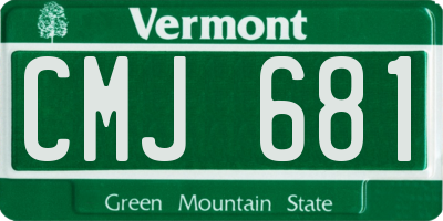 VT license plate CMJ681