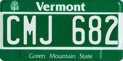 VT license plate CMJ682