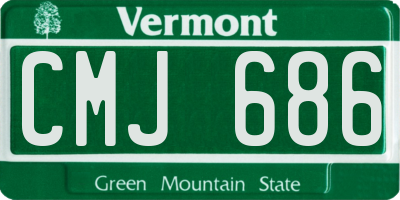 VT license plate CMJ686