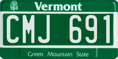 VT license plate CMJ691