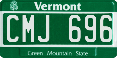 VT license plate CMJ696