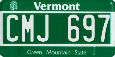 VT license plate CMJ697