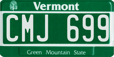 VT license plate CMJ699