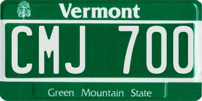 VT license plate CMJ700