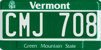 VT license plate CMJ708