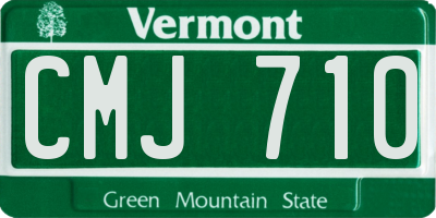 VT license plate CMJ710