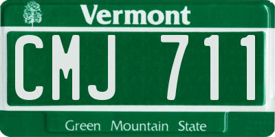 VT license plate CMJ711