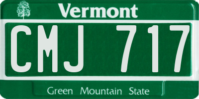 VT license plate CMJ717
