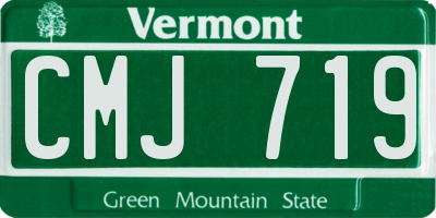VT license plate CMJ719
