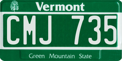 VT license plate CMJ735