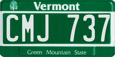 VT license plate CMJ737