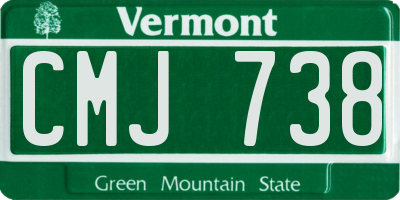 VT license plate CMJ738