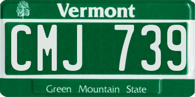 VT license plate CMJ739