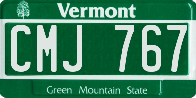 VT license plate CMJ767