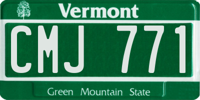 VT license plate CMJ771