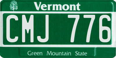 VT license plate CMJ776