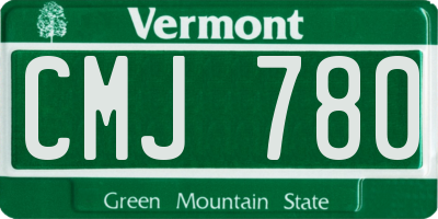 VT license plate CMJ780