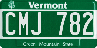 VT license plate CMJ782