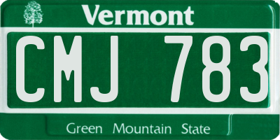 VT license plate CMJ783