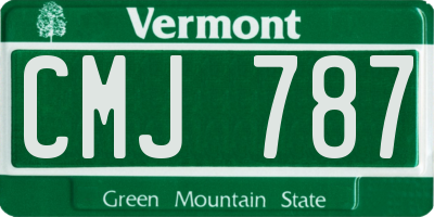VT license plate CMJ787