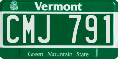 VT license plate CMJ791