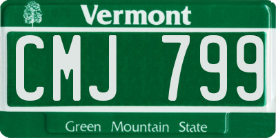 VT license plate CMJ799