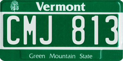 VT license plate CMJ813