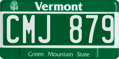 VT license plate CMJ879