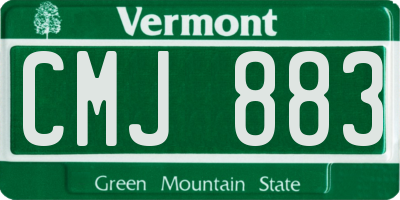 VT license plate CMJ883