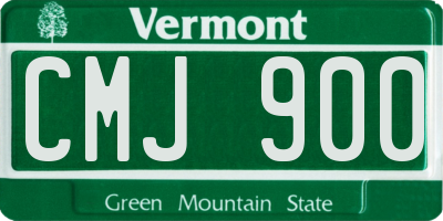 VT license plate CMJ900