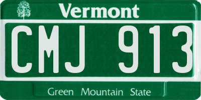 VT license plate CMJ913
