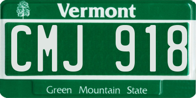 VT license plate CMJ918