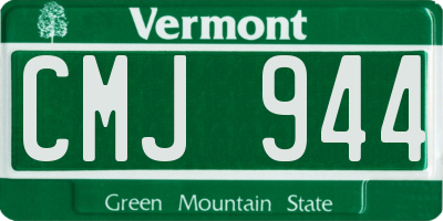 VT license plate CMJ944