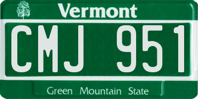 VT license plate CMJ951