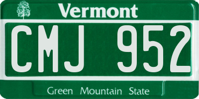VT license plate CMJ952