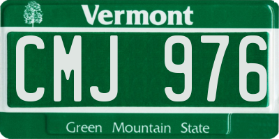 VT license plate CMJ976
