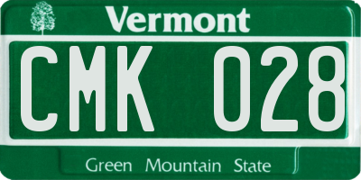 VT license plate CMK028