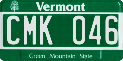 VT license plate CMK046