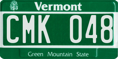 VT license plate CMK048
