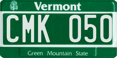 VT license plate CMK050