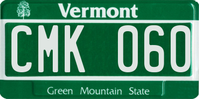 VT license plate CMK060