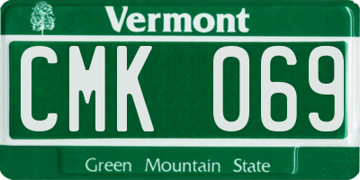 VT license plate CMK069