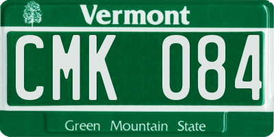 VT license plate CMK084